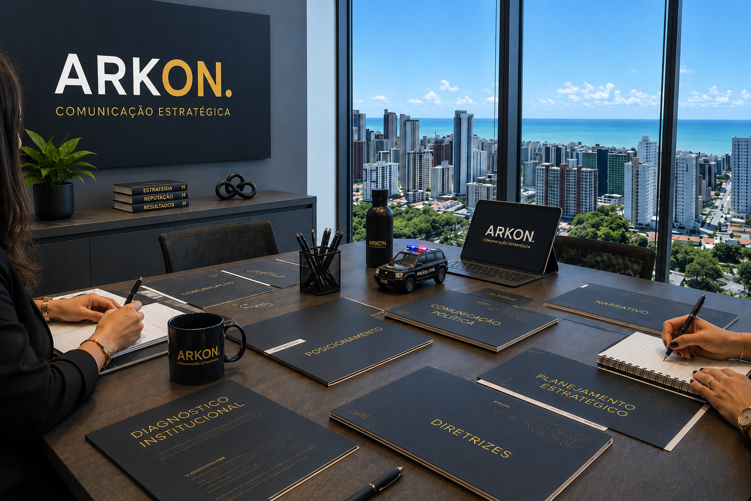 Reunião de diagnóstico institucional — ARKON em sessão estratégica